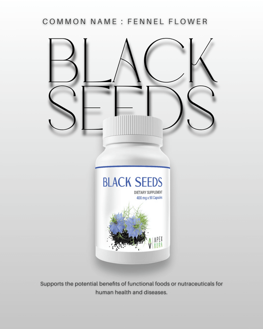 Black Seeds – Premium Ayurvedic Supplement Bottle.
