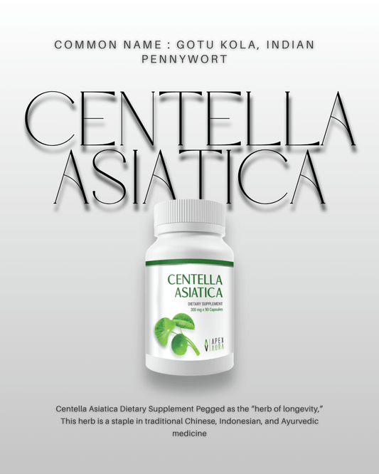 Centella Asiatica – Premium Ayurvedic Supplement Bottle.