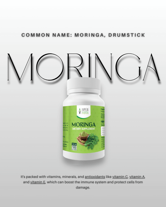 Moringa – Premium Ayurvedic Supplement Bottle.
