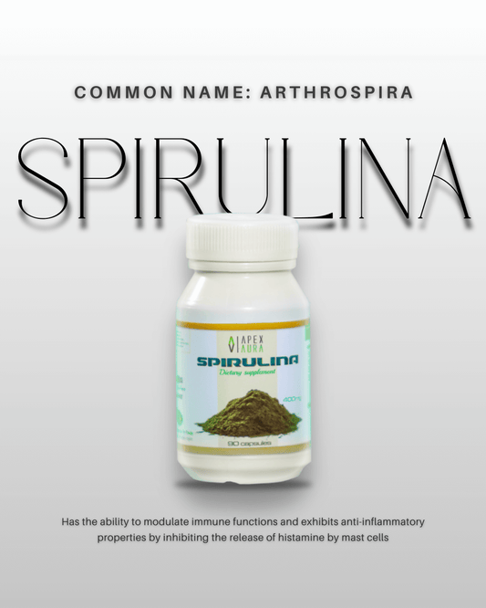 Spirulina – Premium Ayurvedic Supplement Bottle.