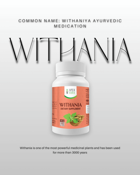 Withania – Premium Ayurvedic Supplement Bottle.